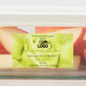 Logo für die Blumenbezeichnungen Gelbe grüne Lila Etiketten (Befestigt)