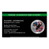 Logo für die Bundesstaatliche Grenzschutzkontrolle Magnetische Visitenkarte (Vorderseite)