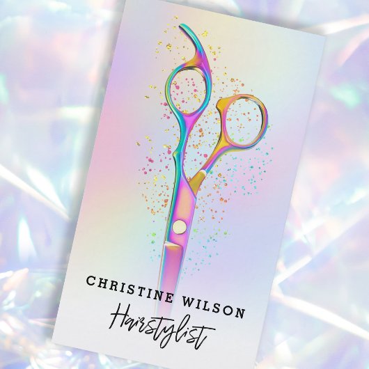 Logo für die bunte Friseurschere Visitenkarte