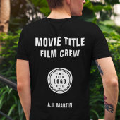Logo für die Crew von Filmen mit eigenem Personali T-Shirt