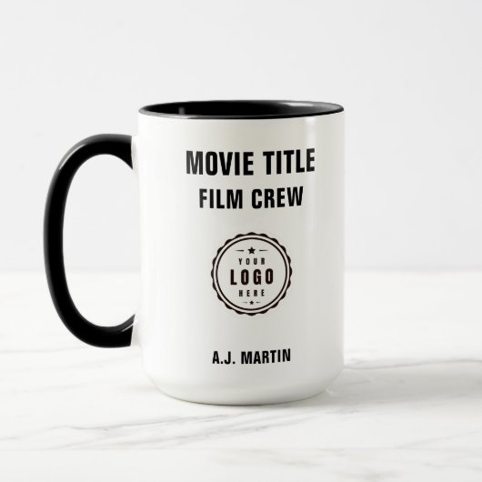 Logo für die Crew von Filmen mit eigenem Personali Tasse (Links)