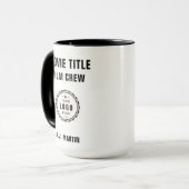 Logo für die Crew von Filmen mit eigenem Personali Tasse (Vorderseite Links)