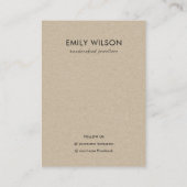 Logo für die Darstellung von Navy Black Leafframe  Visitenkarte (Rückseite)