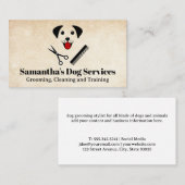 Logo für die Dog Grooming | Happy Puppy Visitenkarte (Vorne/Hinten)