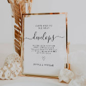 Logo für die Einwegkamera, Tafelzeichen für das Ho Sockelschild