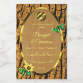 Logo für die Etiketten von Holzkörnern für rustika (Einzelnes Label)