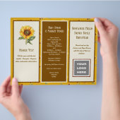 Logo für die Faltbroschüre "Farm Business", QR-Cod Flyer (Hand)