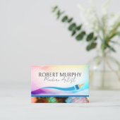 Logo für die Farbmarkierung | Kreative Kunst Visitenkarte (Stehend Vorderseite)