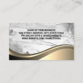 Logo für die Farbmarkierung | Marmormetall Visitenkarte (Rückseite)