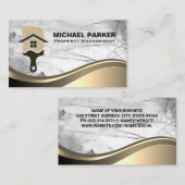 Logo für die Farbmarkierung | Marmormetall Visitenkarte (Vorne/Hinten)