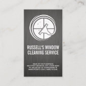 Logo für die Fensterreinigung Visitenkarte (Vorderseite)