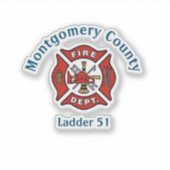 Logo für die Feuerabteilung - Aufkleber für benutz (Vorderseite)