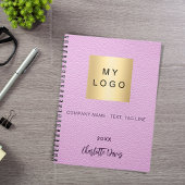 Logo für die Firma Pink Leder Notizblock
