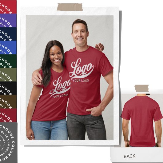 Logo für die Frontdruckerei Männer Frauen Maroon T-Shirt