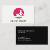 Logo für die ganzheitliche Medizin | Massage Visitenkarte (Vorne/Hinten)