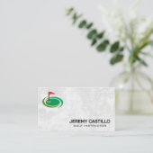 Logo für die Golfflagge Visitenkarte (Stehend Vorderseite)