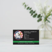 Logo für die Grenzschutztafel der Militärpolizei i Visitenkarte (Stehend Vorderseite)