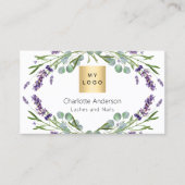 Logo für die Grünpflanze von Lavendel Eukalyptus F Visitenkarte (Vorderseite)