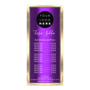 Logo für die Hautpflege für Haarmacherkörper Gold Werbekarte