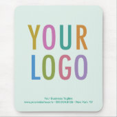 Logo für die hellgrüne Maus-Pad-Company Mousepad (Vorne)