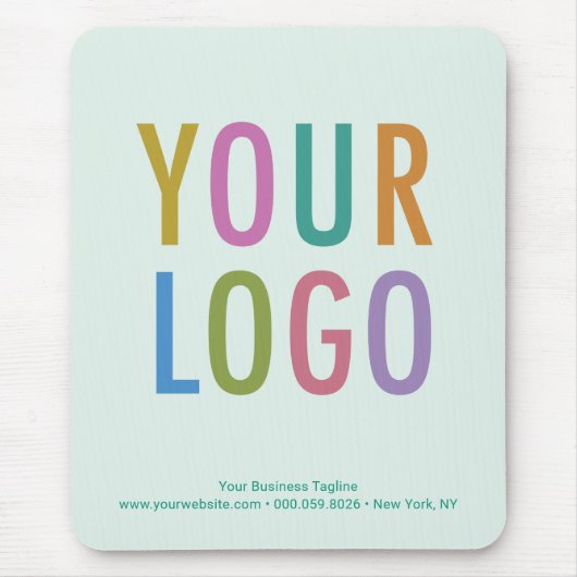 Logo für die hellgrüne Maus-Pad-Company Mousepad (Vorne)