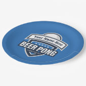 Logo für die individuell anpassbare Bierpong-Meist Pappteller (Schrägansicht)