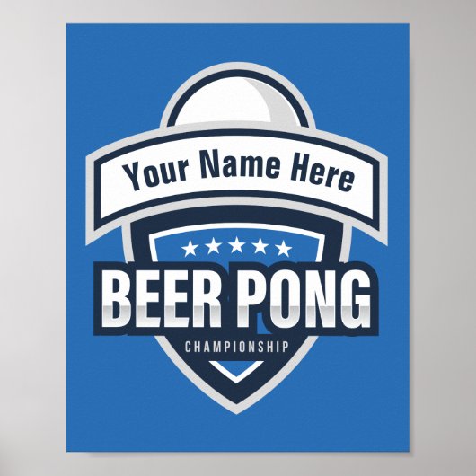 Logo für die individuell anpassbare Bierpong-Meist Poster (Vorne)