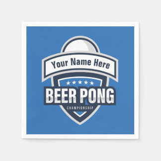 Logo für die individuell anpassbare Bierpong-Meist Serviette