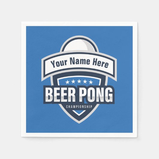 Logo für die individuell anpassbare Bierpong-Meist Serviette (Vorderseite)