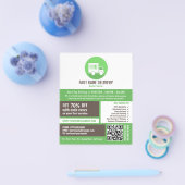 Logo für die Kurierlieferung, Kurierdienstwerbung Flyer (Einzeln)