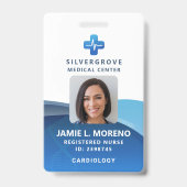 Logo für die medizinische Versorgung Modernes Blue Ausweis (Vorderseite)