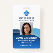 Logo für die medizinische Versorgung Modernes Blue Ausweis (Vorderseite)