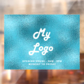 Logo für die Öffnungszeiten Fensteraufkleber (Blatt 2)