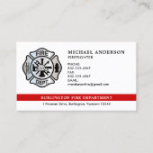 Logo für die personalisierte Feuerwehrabteilung Visitenkarte (Vorderseite)