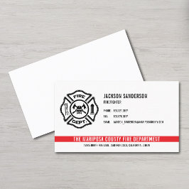 Logo für die personalisierte Feuerwehrabteilung Visitenkarte