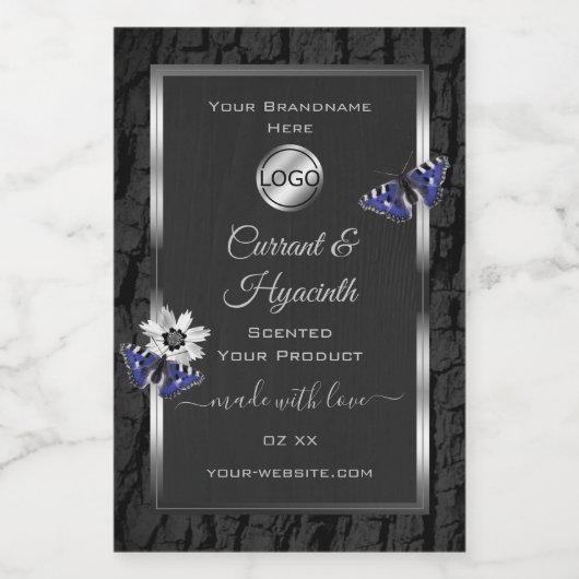 Logo für die Produktkennzeichnung "Black Tree Bark Lebensmitteletikett (Einzelnes Label)