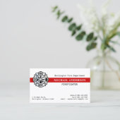 Logo für die Red Line der benutzerdefinierten Feue Visitenkarte (Stehend Vorderseite)