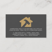 Logo für die Reklamation im Haus Visitenkarte (Rückseite)