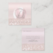 Logo für die Rose der Elektrolyse-Glitzer1 Telefonnummerkarte (Vorne/Hinten)