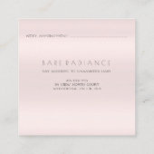 Logo für die Rose der Elektrolyse-Glitzer1 Telefonnummerkarte (Rückseite)