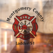 Logo für die Rote Feuerwehr Fensteraufkleber (Blatt 2)