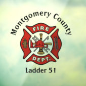 Logo für die Rote Feuerwehr Fensteraufkleber (Blatt 3)