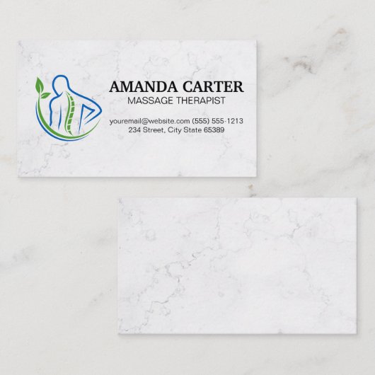 Logo für die Rückseite der Massage Visitenkarte (Vorne/Hinten)