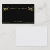 Logo für die Schädlingsbekämpfung - Antike Insekte Visitenkarte (Vorne/Hinten)