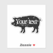 Logo für die schwarze Silhouette auf Vinyl Aufkleber (Blatt)