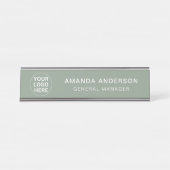 Logo für die Seite Grün für das Berufliche Geschäf Schreibtischnamensplakette (Vorderseite )