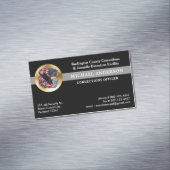 Logo für die Sicherheit von Gefängnissen durch ein Magnetische Visitenkarte (Beispiel)