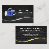 Logo für die Sicherheitssperre | Ziegelmauer Visitenkarte (Vorne/Hinten)