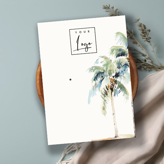 Logo für die tropische Palmenbaumherstellung Visitenkarte