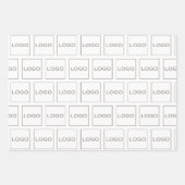 Logo für die Unternehmensmarke, gestaffeltes Elega Geschenkpapier Set (Vorderseite)